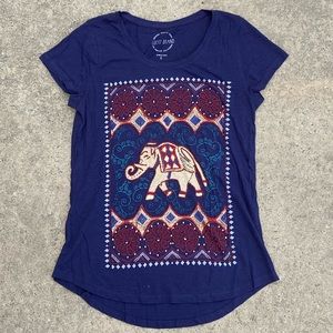 Women’s beaded elephant blouse